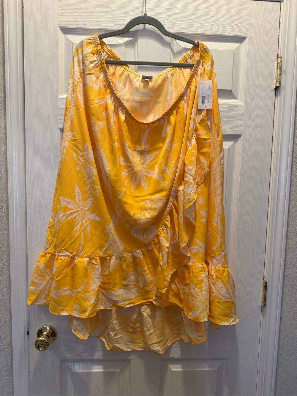 A new Day Yellow & White Skirt 2X NWT